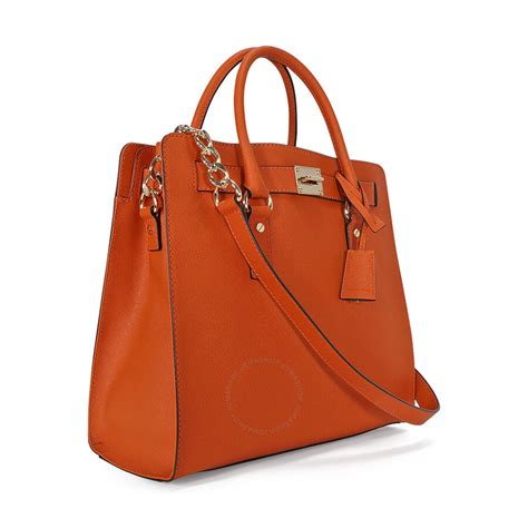 michael kors hamilton saffiano tote orange|Michael Kors marilyn tote.